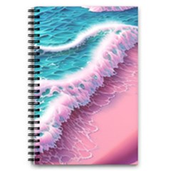 Summer Waves In Pink Ii 5 5  X 8 5  Notebook by GardenOfOphir
