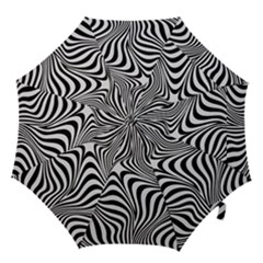Pattern Geometric Lines Shapes Design Art Hook Handle Umbrellas (medium) by Ravend