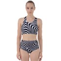 Pattern Geometric Lines Shapes Design Art Racer Back Bikini Set View1