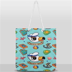 Guillever Wp Full Print Rope Handle Tote (large) by artworkshop