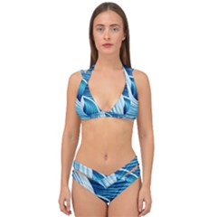 Summertime On The Sea Double Strap Halter Bikini Set by GardenOfOphir