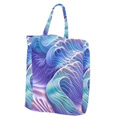 Majestic Ocean Waves Giant Grocery Tote by GardenOfOphir
