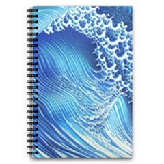 Wave Beach Iii 5 5  X 8 5  Notebook by GardenOfOphir