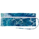 Abstract Blue Ocean Waves Iii Roll Up Canvas Pencil Holder (M) View2