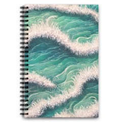 Blue Wave Pattern 5 5  X 8 5  Notebook by GardenOfOphir