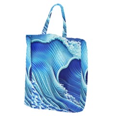 Wave Giant Grocery Tote by GardenOfOphir