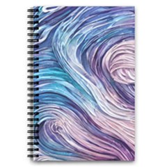 Abstract Pastel Ocean Waves 5 5  X 8 5  Notebook by GardenOfOphir