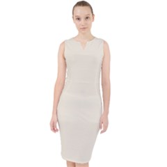 Egg Shell	 - 	midi Bodycon Dress by ColorfulDresses