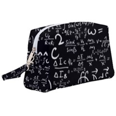 E=mc2 Text Science Albert Einstein Formula Mathematics Physics Wristlet Pouch Bag (large) by Jancukart