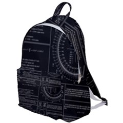 Black Background With Text Overlay Mathematics Trigonometry The Plain Backpack by Jancukart