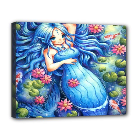 Mermay Deluxe Canvas 20  X 16  (stretched) by artworkshop
