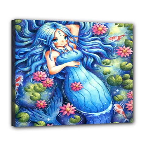 Mermay Deluxe Canvas 24  X 20  (stretched) by artworkshop