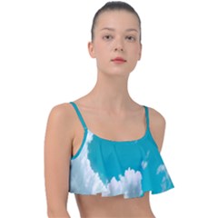 Clouds Hd Wallpaper Frill Bikini Top by artworkshop
