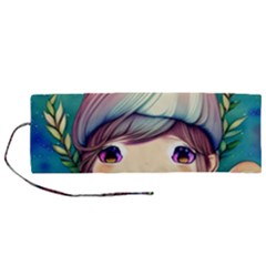 Enchantment Mushrooms Roll Up Canvas Pencil Holder (m) by GardenOfOphir