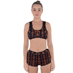 Oil Painted Bloom Brighten Up In The Night Racerback Boyleg Bikini Set by pepitasart