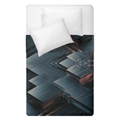 Background Pattern Geometric Glass Mirrors Duvet Cover Double Side (single Size) by Ravend
