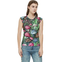 Magicians  Mushrooms Women s Raglan Cap Sleeve Tee by GardenOfOphir