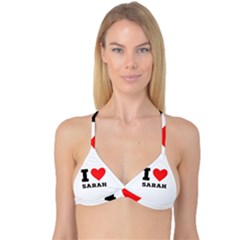 I Love Sarah Reversible Tri Bikini Top by ilovewhateva