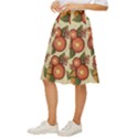 Flowers Leaves Pattern Flora Botany Drawing Art Classic Short Skirt View2