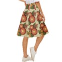 Flowers Leaves Pattern Flora Botany Drawing Art Classic Short Skirt View3