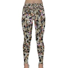 Mystic Geometry Abstract Print Lightweight Velour Classic Yoga Leggings by dflcprintsclothing