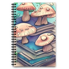 Mushroom Cloud Legerdemain Portobello Warlock 5 5  X 8 5  Notebook by GardenOfOphir