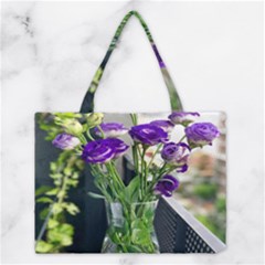 Cute Flower Wallpaper Medium Tote Bag by artworkshop