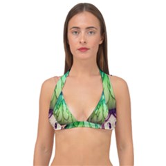 A Light Fantasy Double Strap Halter Bikini Top by GardenOfOphir