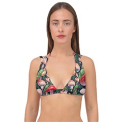 Rustic Mushroom Double Strap Halter Bikini Top by GardenOfOphir