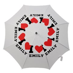 I Love Emily Hook Handle Umbrellas (medium) by ilovewhateva