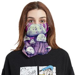 Forestcore Mushroom Face Covering Bandana (two Sides) by GardenOfOphir