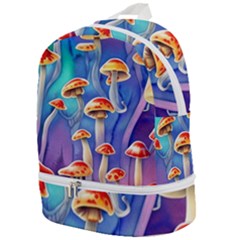 Tiny Toadstools Zip Bottom Backpack by GardenOfOphir
