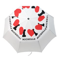I Love Michelle Folding Umbrellas by ilovewhateva