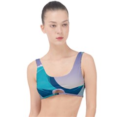 Tsunami Tidal Wave Wave Minimalist Ocean Sea 4 The Little Details Bikini Top by Pakemis