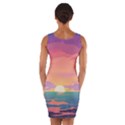 Sunset Ocean Beach Water Tropical Island Vacation 4 Wrap Front Bodycon Dress View2