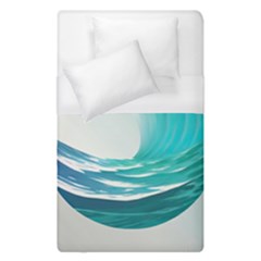 Tsunami Tidal Wave Wave Minimalist Ocean Sea 2 Duvet Cover (single Size) by Pakemis
