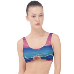 Sunset Ocean Beach Water Tropical Island Vacation 2 The Little Details Bikini Top by Pakemis