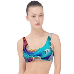 Tsunami Tidal Wave Wave Minimalist Ocean Sea 3 The Little Details Bikini Top by Pakemis