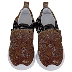 Rustic Charm Abstract Print Kids  Velcro No Lace Shoes by dflcprintsclothing
