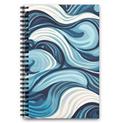 Pattern Ocean Waves Arctic Ocean Blue Nature Sea 5 5  X 8 5  Notebook by Pakemis