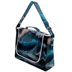 Tsunami Waves Ocean Sea Water Rough Seas 2 Box Up Messenger Bag by Pakemis