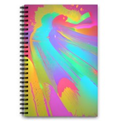 Curvy Contemporary - Flow - Modern - Contemporary Art - Beautiful 5 5  X 8 5  Notebook by GardenOfOphir