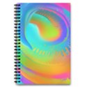 Contemporary Fluid Art Pattern In Bright Colors 5.5  x 8.5  Notebook View1