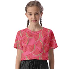 Watermelon Background Watermelon Wallpaper Kids  Basic Tee by Wegoenart