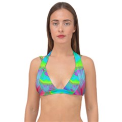 Fluid Artistic Double Strap Halter Bikini Top by GardenOfOphir