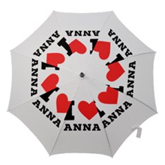 I Love Anna Hook Handle Umbrellas (small) by ilovewhateva