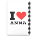 I love anna 5.5  x 8.5  Notebook View2