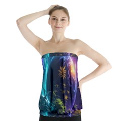 Fantasy People Mysticism Composing Strapless Top by Jancukart