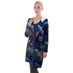 Fantasy People Mysticism Composing Hooded Pocket Cardigan by Jancukart