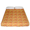Peach Leafs Fitted Sheet (Queen Size) View1